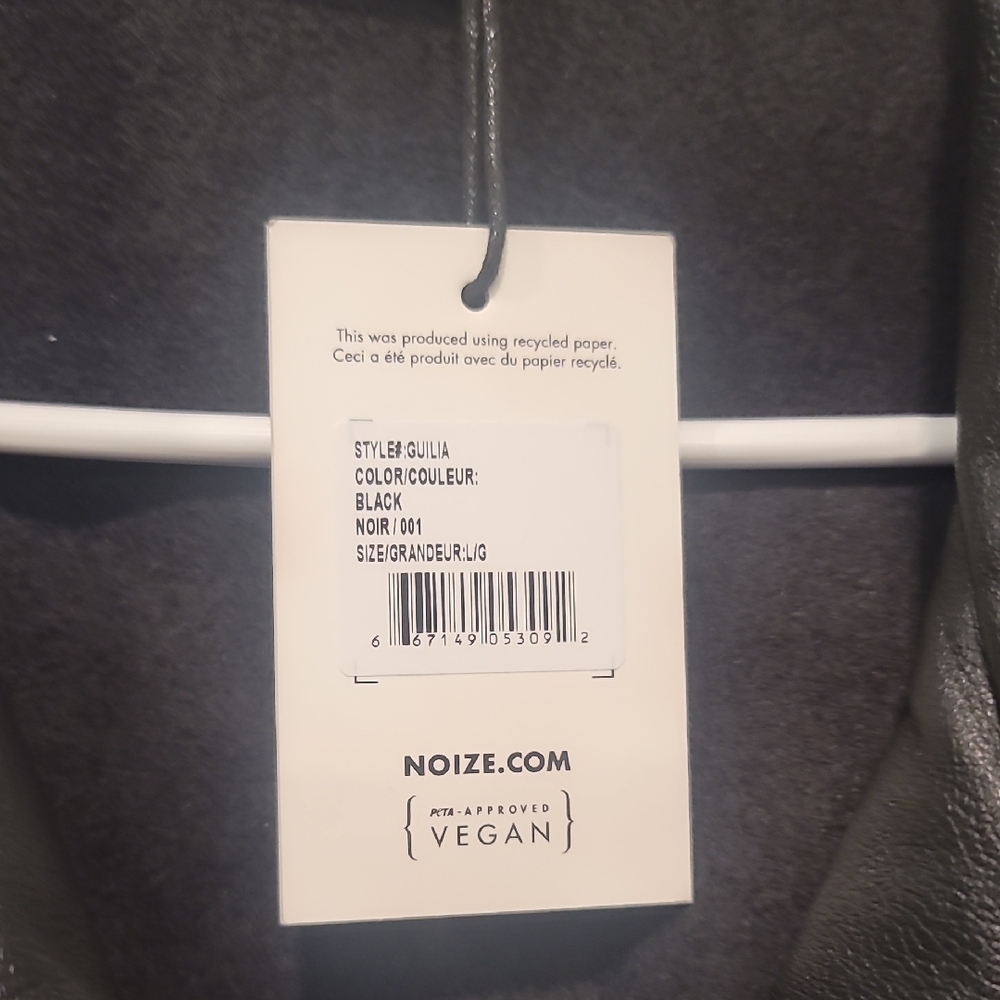 Noize Black Vegan Outerwear